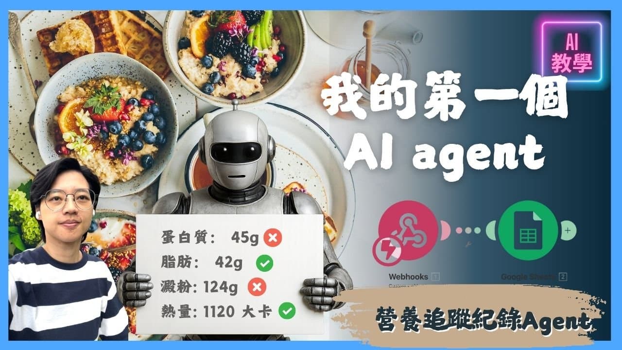 🔥 打造你的熱量追蹤 AI Agent:用 ChatGPT + Make + Google Sheet 完整自動化你的飲食紀錄